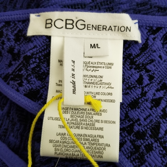 BCBGeneration M/L One Shoulder Bodycon Dress NWT - Picture 5 of 7